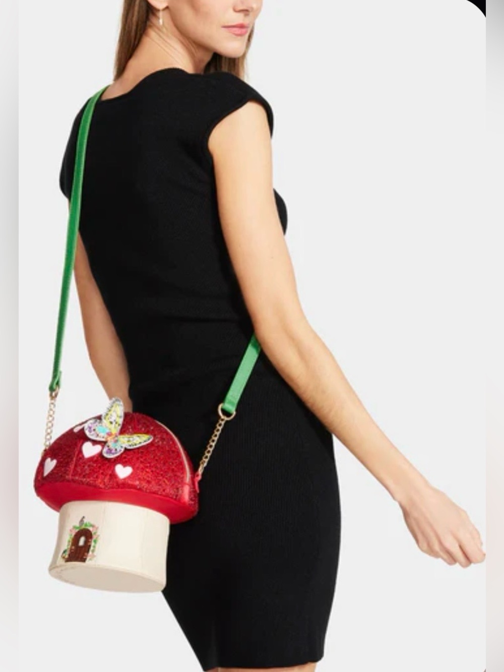 BETSEY JOHNSON Mushroom Crossbody Mush Love - Picture 8 of 10